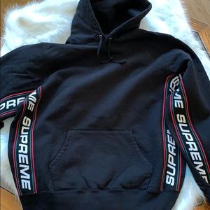 supreme rib hooded sweatshirt